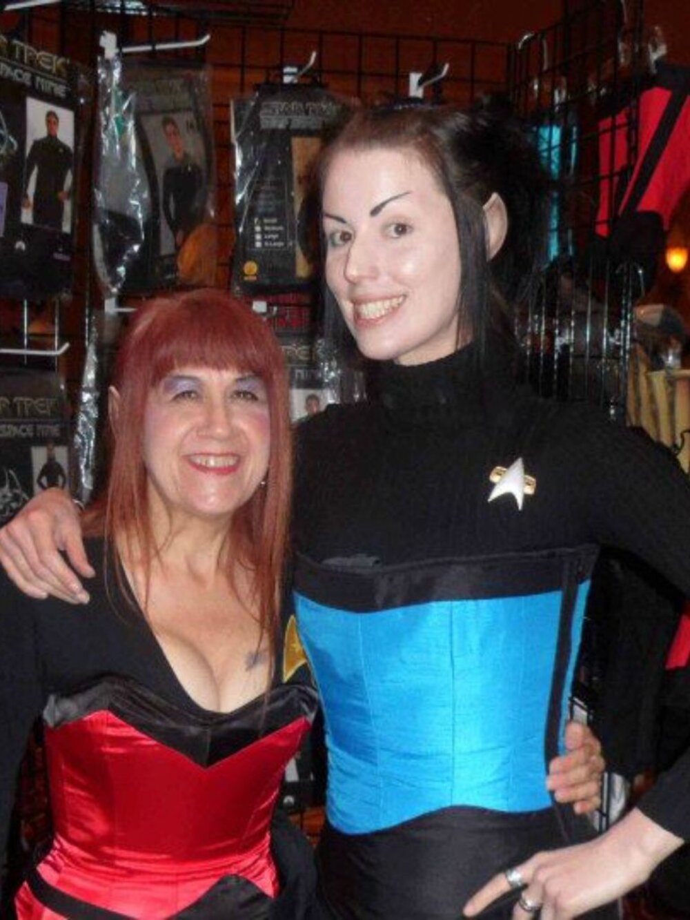 NWT 24"/S STAR TREK DS-9 SCIENCE UNIFORM SHIRT CORSET TOP HANDMADE SPOCK - Picture 11 of 12